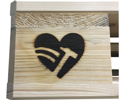 Buildify meubelpallet, geschaafd, 120 x 80 x 14,4 cm