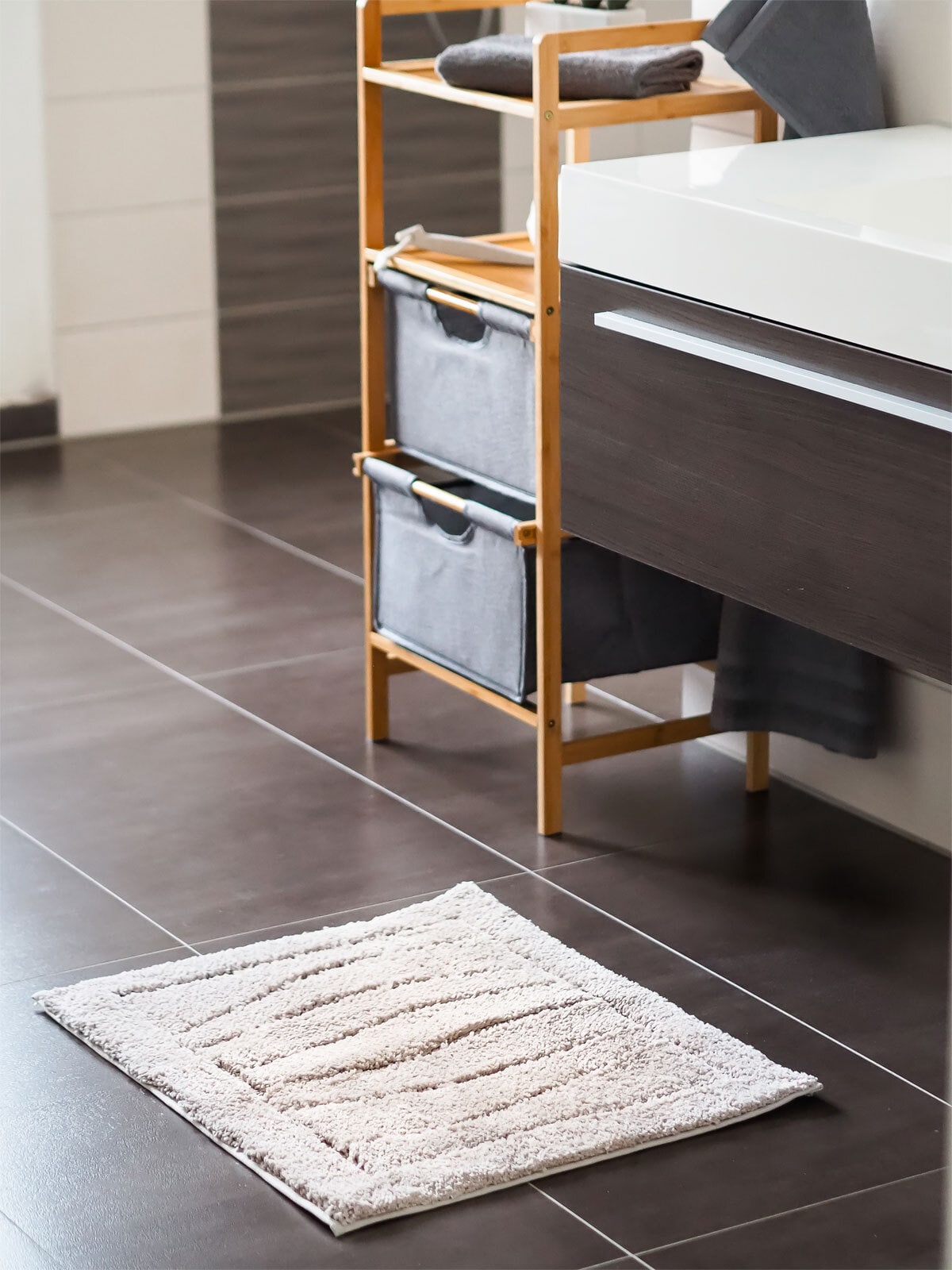 Badematte Lasse Beige/Braun