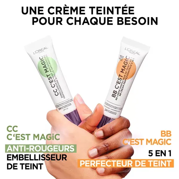 CC Cream L'Oréal Paris, Corretor de Cor Universal Anti-Vermelhidão, 30ml
