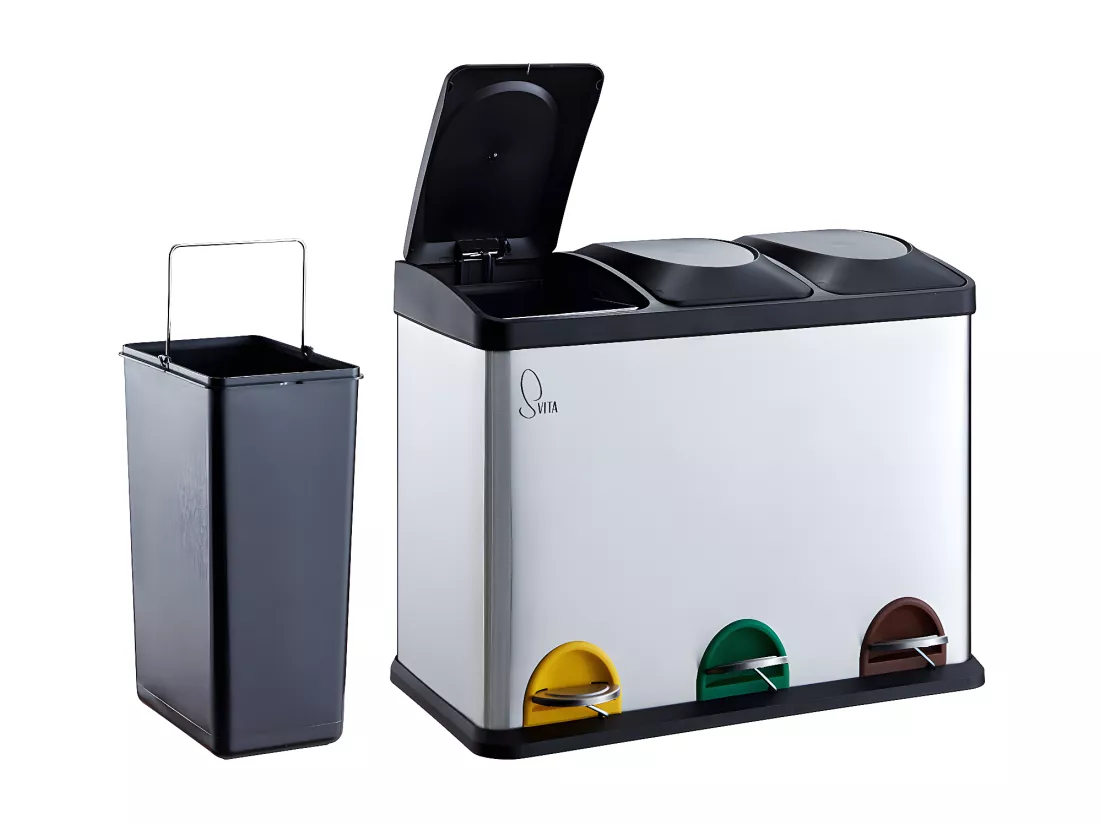Poubelle de recyclage 45L
