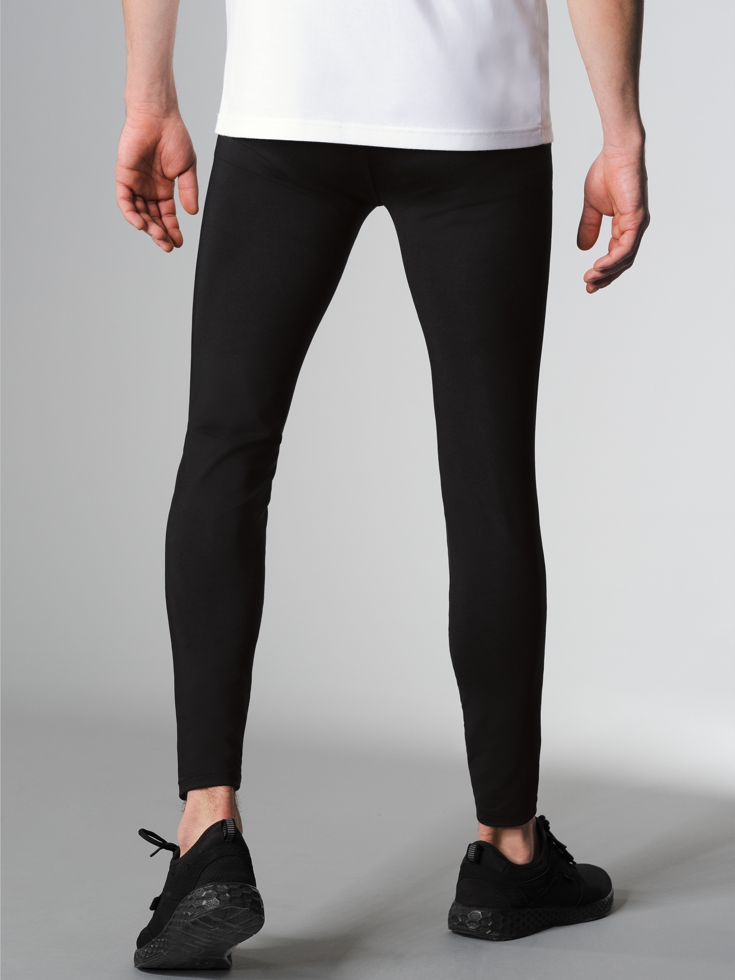 Leggings aus Polyester/Elastan Schwarz