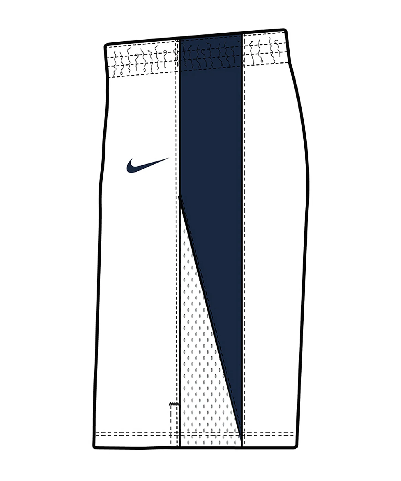 Nike Team Basketball Stock Short Damen Weiss F101