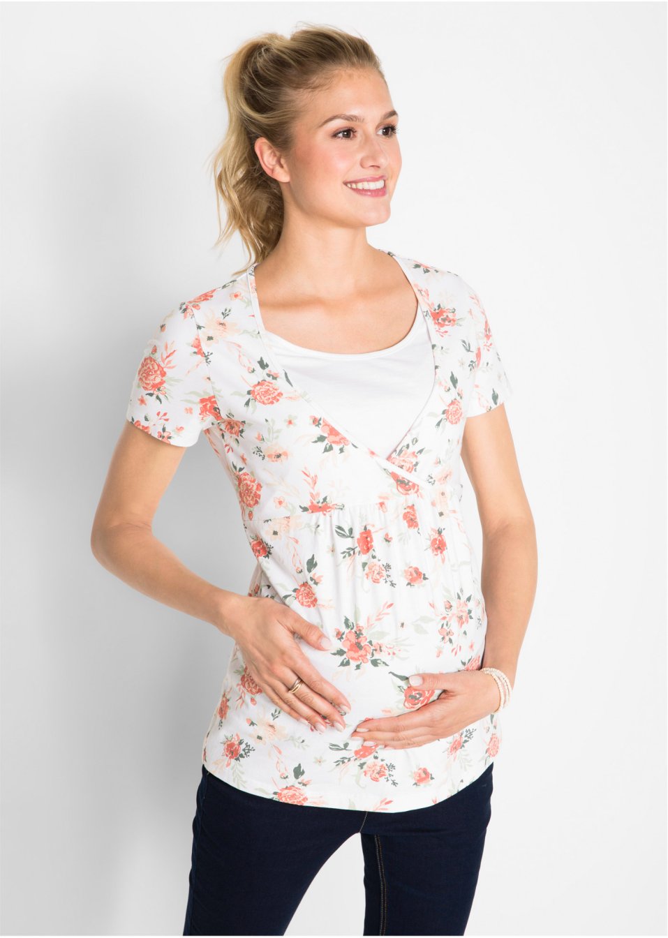 T-shirt de grossesse avec fonction allaitement