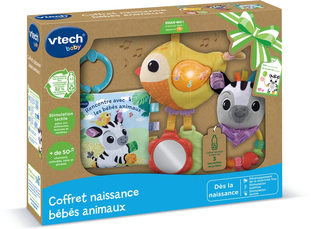 COFFRET NAISSANCE BEBES ANIMAUX
