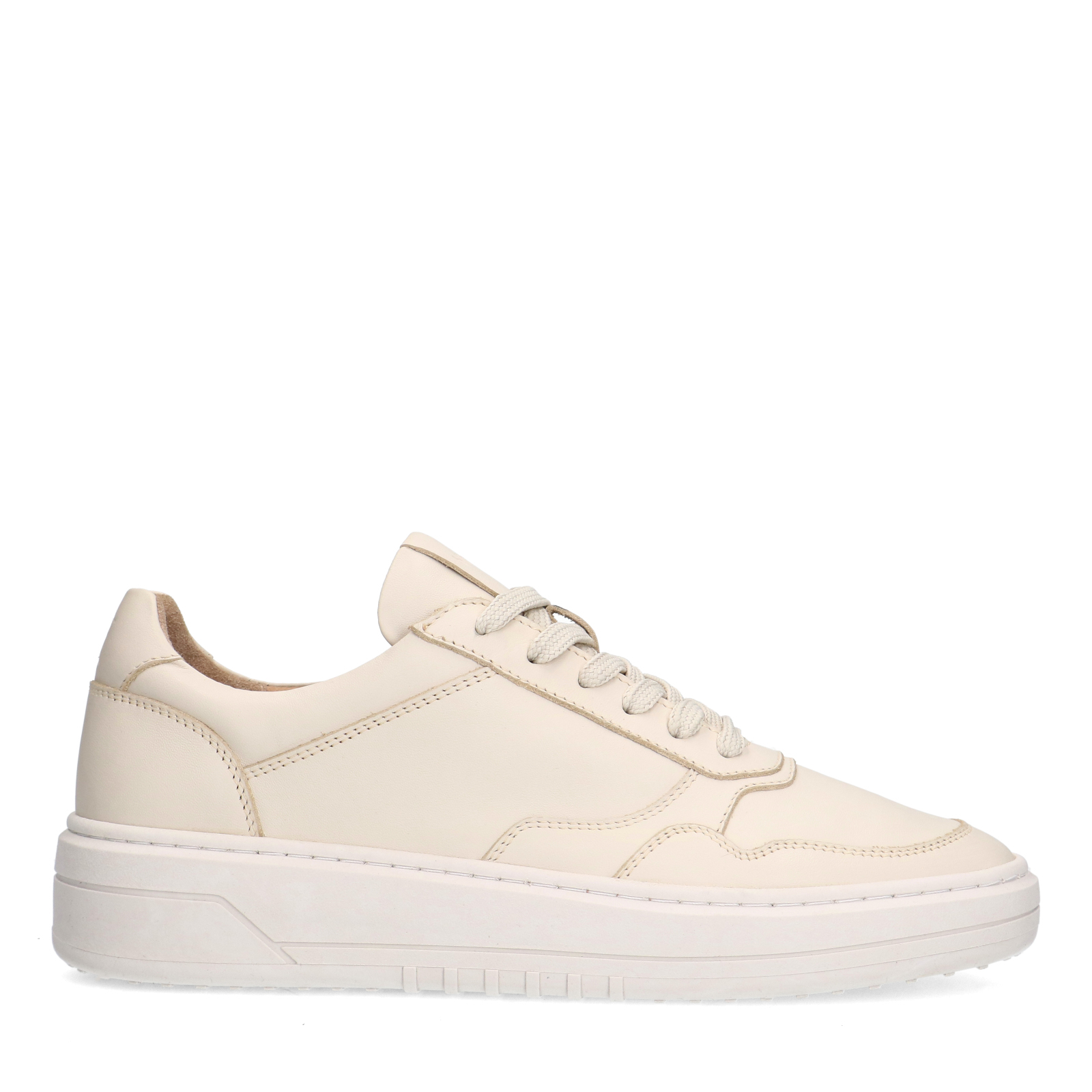 Beige leren sneakers