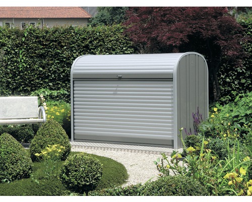 Biohort StoreMax 190 bakken opbergbox, 190x97x136 cm, zilver-kwartsgrijs
