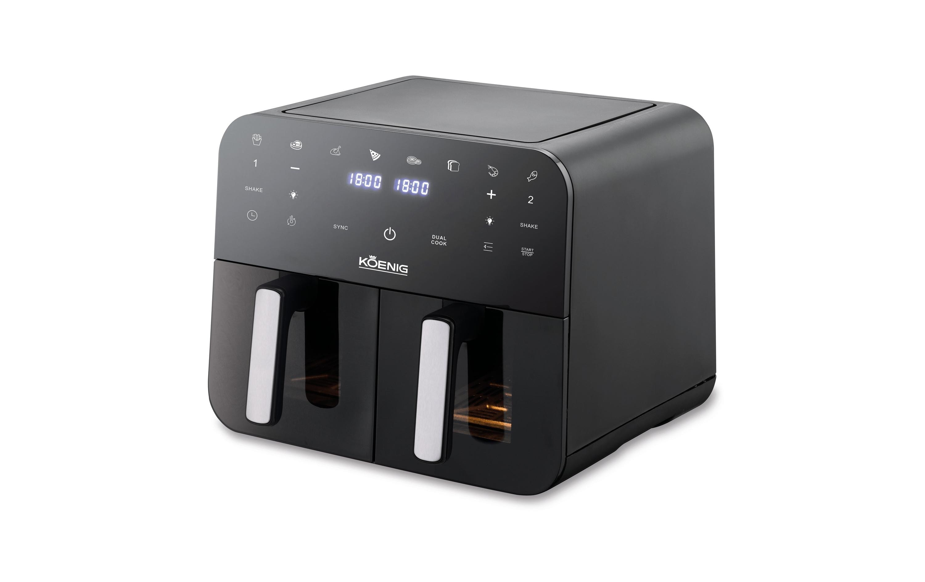 Heissluft-Fritteuse Quick & Pure 5, 4.5 l<br>Doppel-Heissluftfritteuse