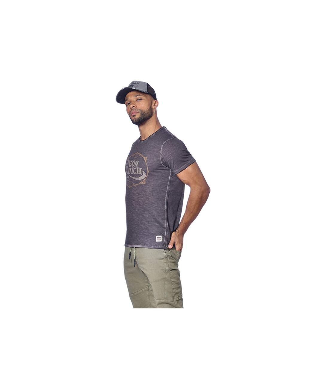 T-shirt homme col rond avec print Retro