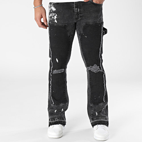 Jean Flare Gris Anthracite