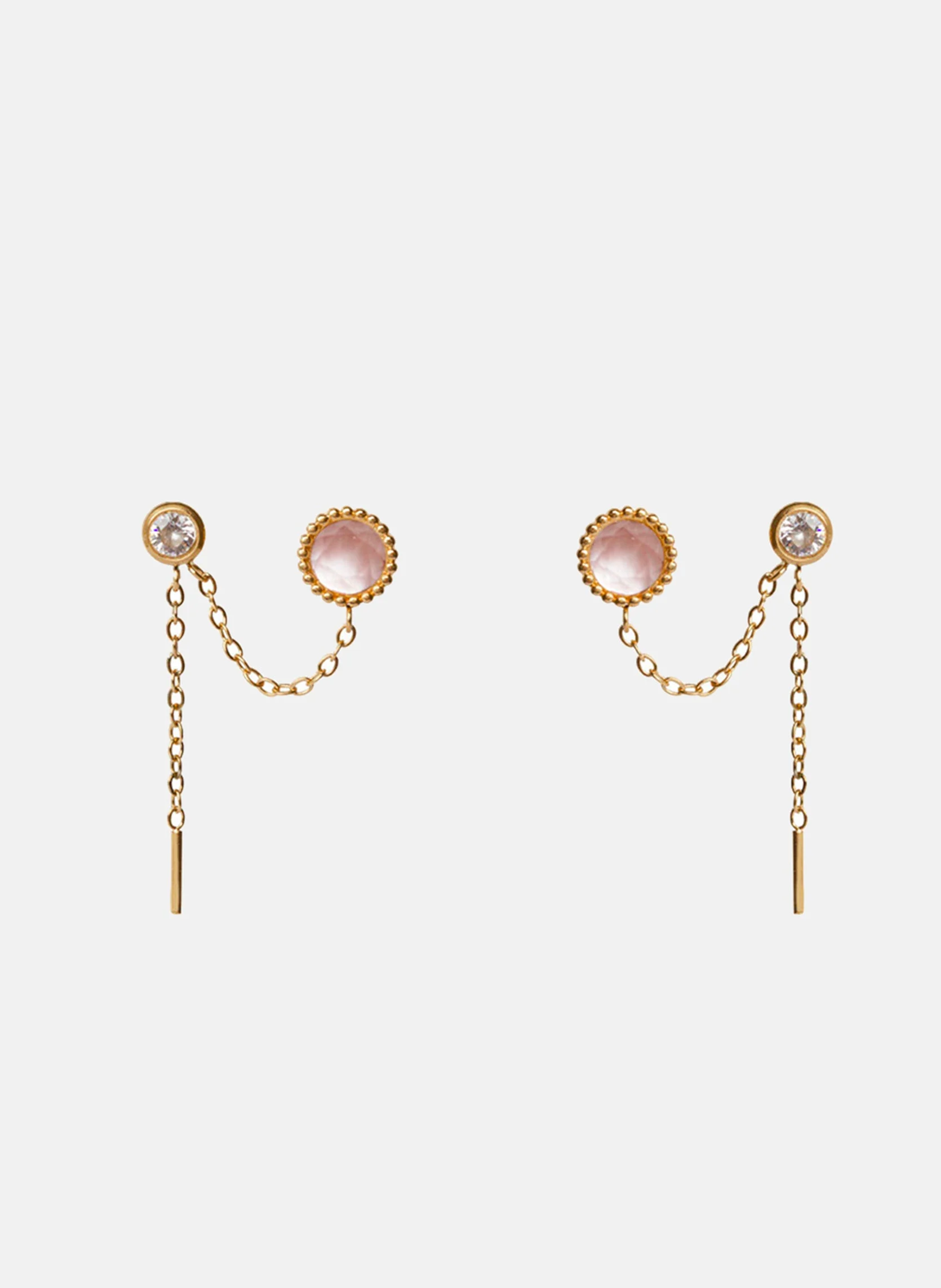 CHLIS - Boucles d'oreilles pendantes chloris | Rose