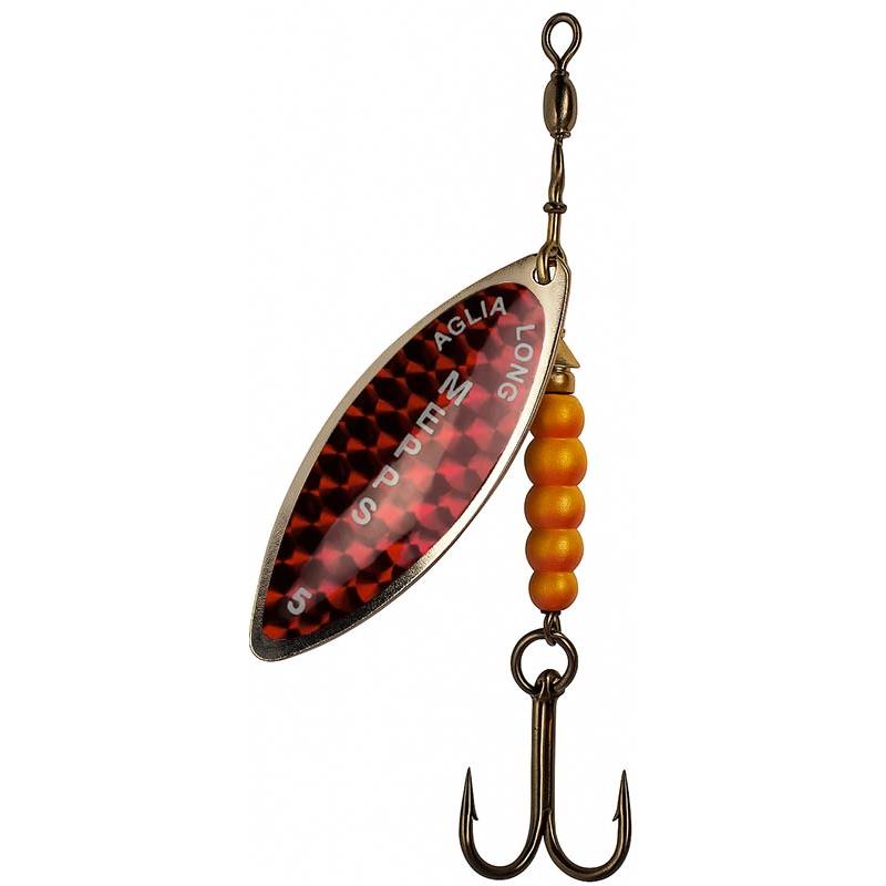 Cuiller Tournante Mepps Aglia Longue Redbo Argent