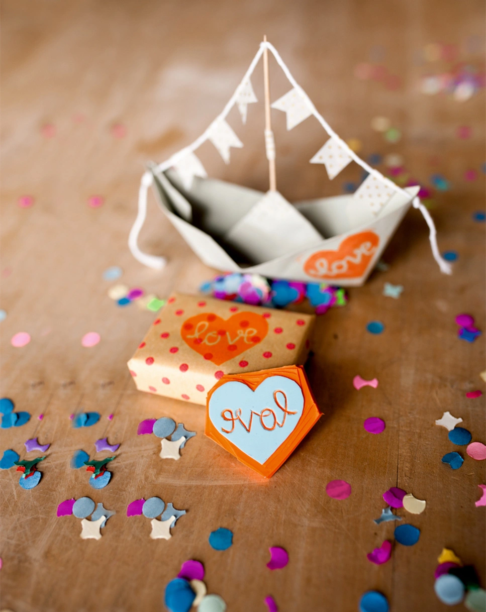 Bastel-Set 100% SELBST GEMACHT - STEMPEL SCHNITZEN