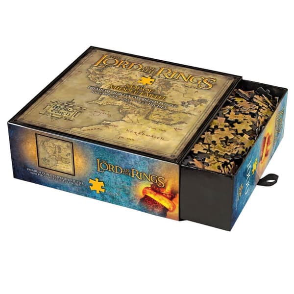 Puslespill 1000 brikker LOTR - Midgårdskart