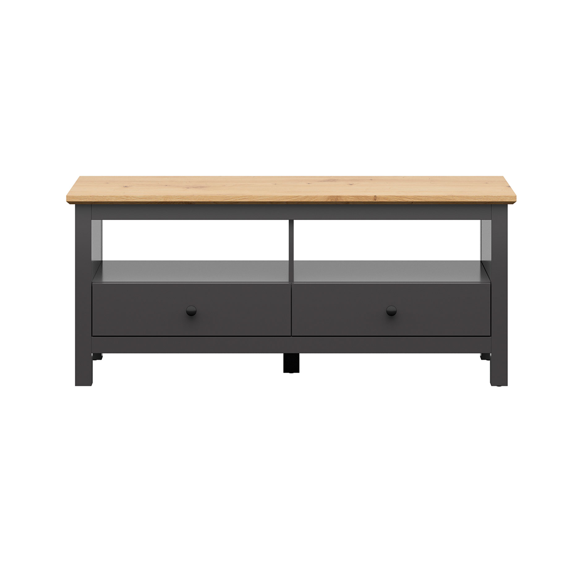 Lowboard - graphit - Artisan Eiche - 137 cm