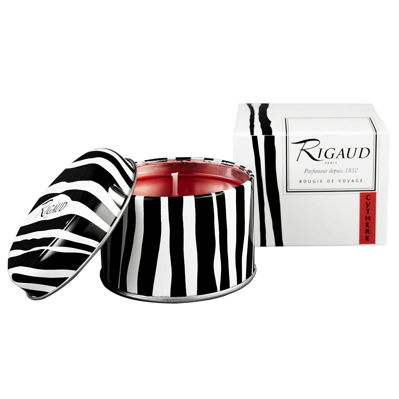 Rigaud Bougie parfumée de voyage Cythère - 1 mèche 35h