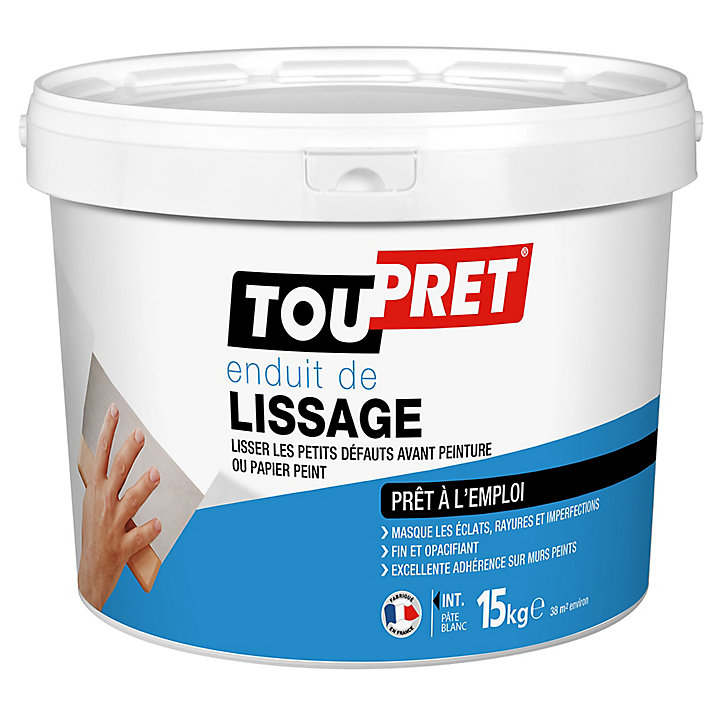 Enduit de lissage prêt à l'emploi Toupret 15kg