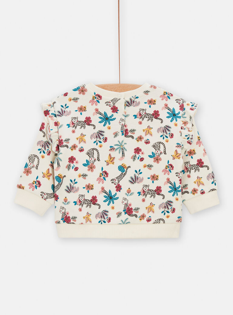 Sweat à motif fantaisie pour bébé fille