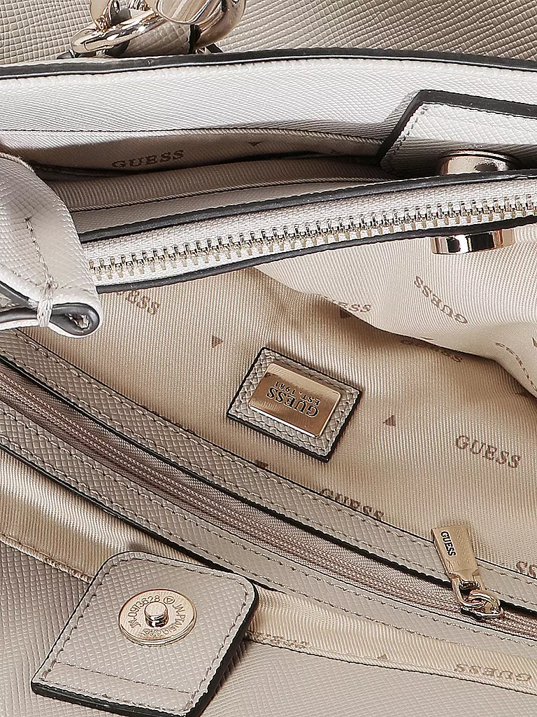 GUESS Tasche - Henkeltasche GIZELE creme