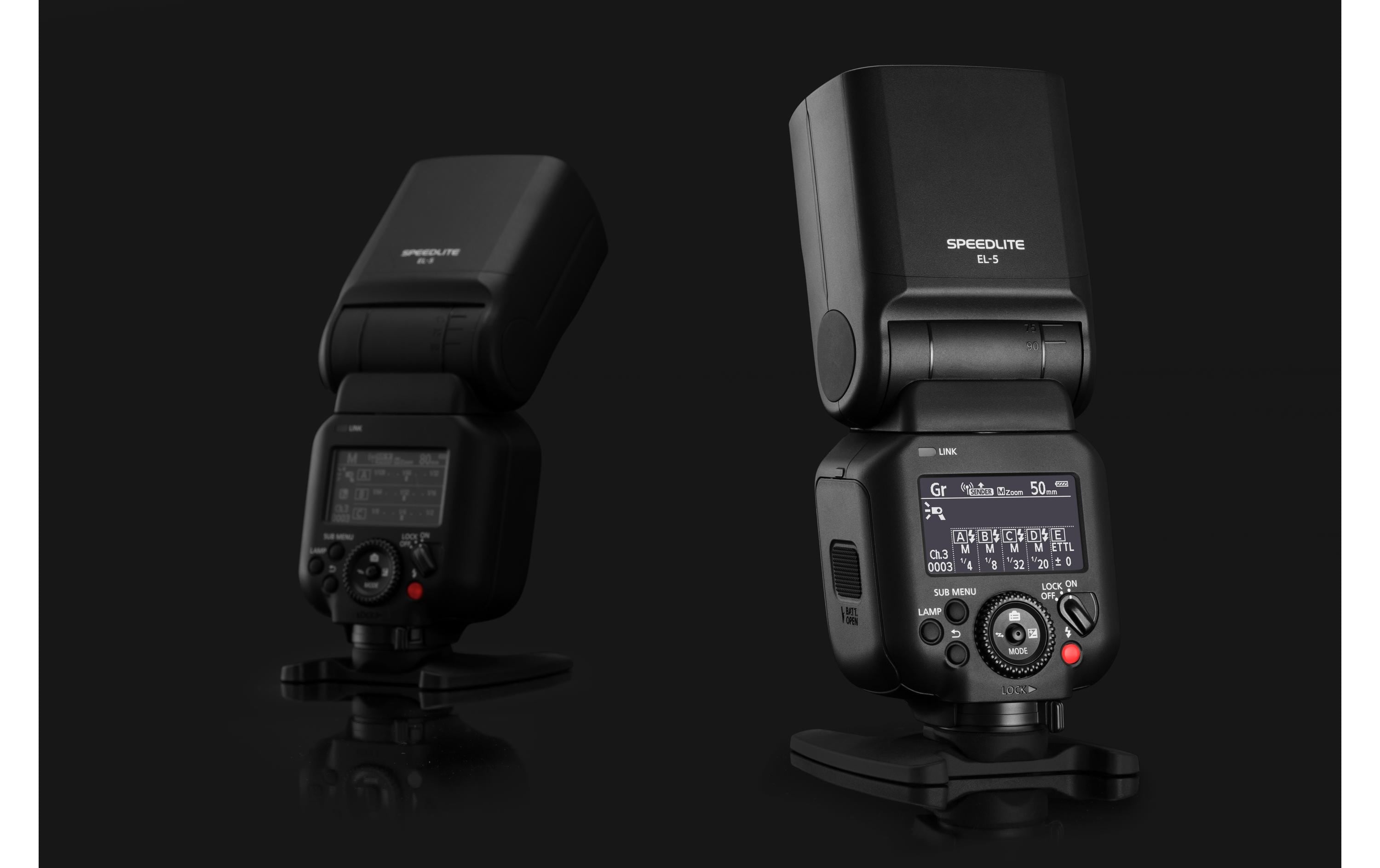 Blitzgerät Speedlite EL-5<br>Professionelles Blitzlicht mit entsprechender Leistung