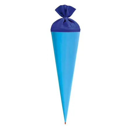 Roth Bastelschultüte 70 cm farbig mit Verschluss pazifikblau