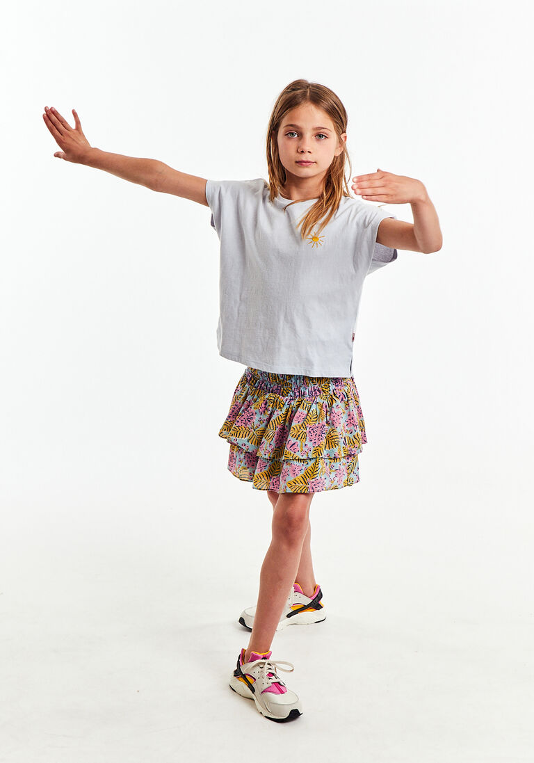 AO76 multi ao76 minirok delphine flower skirt
