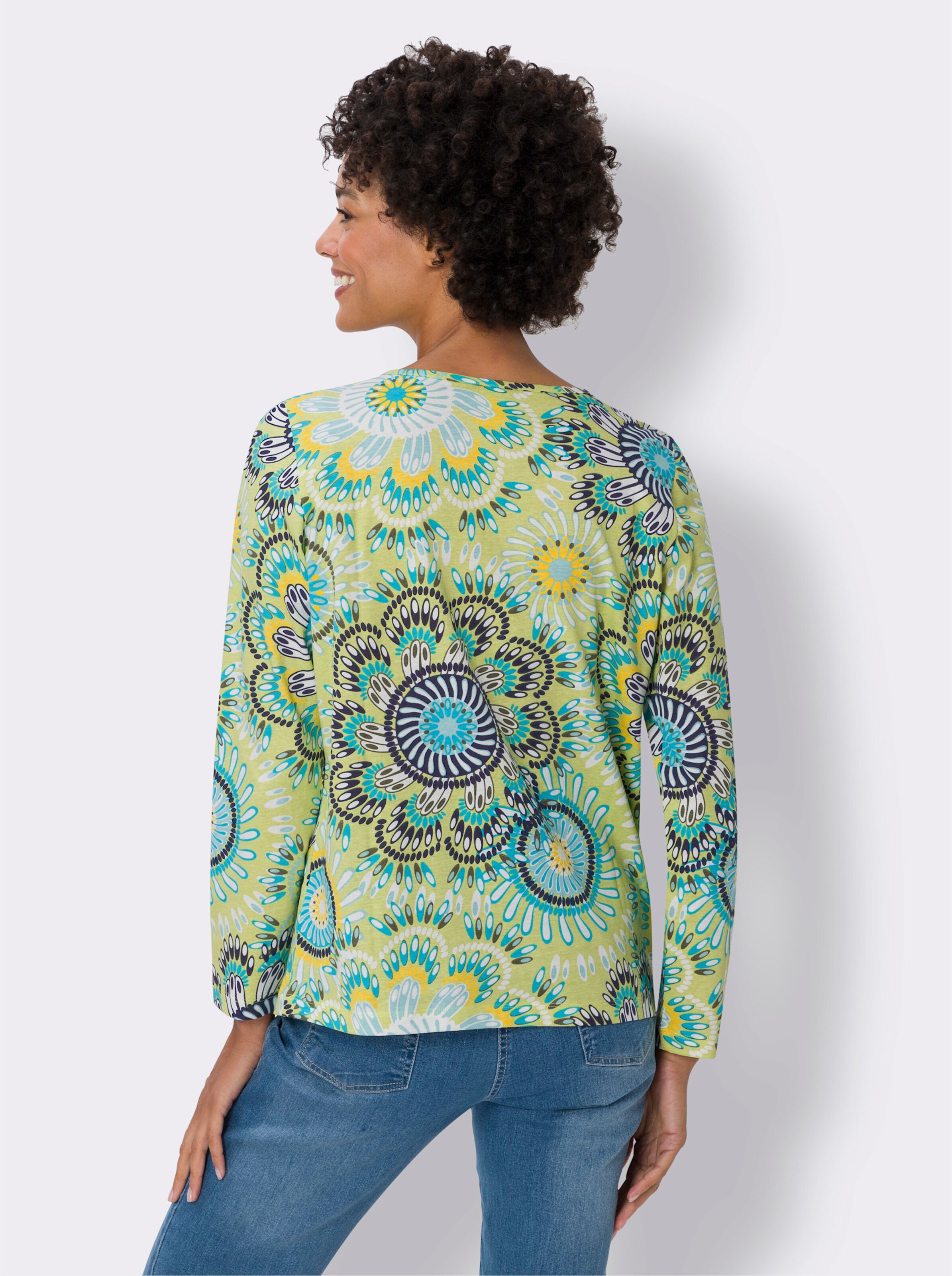 Langarmshirt aus reiner Baumwolle