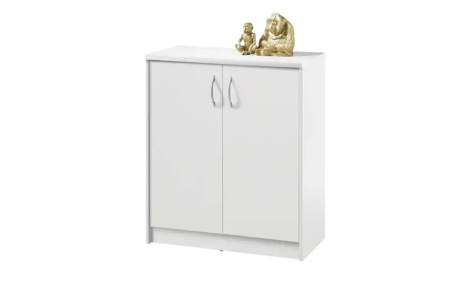 Kommode Optimus Weiß Ausführung I (2 Türen) 86 cm