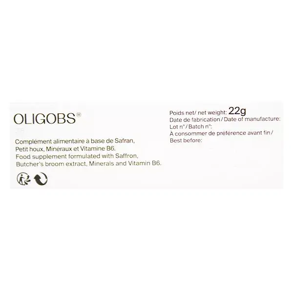 Oligobs SPM/TPM Conforto Pré-Menstrual 30 comprimidos