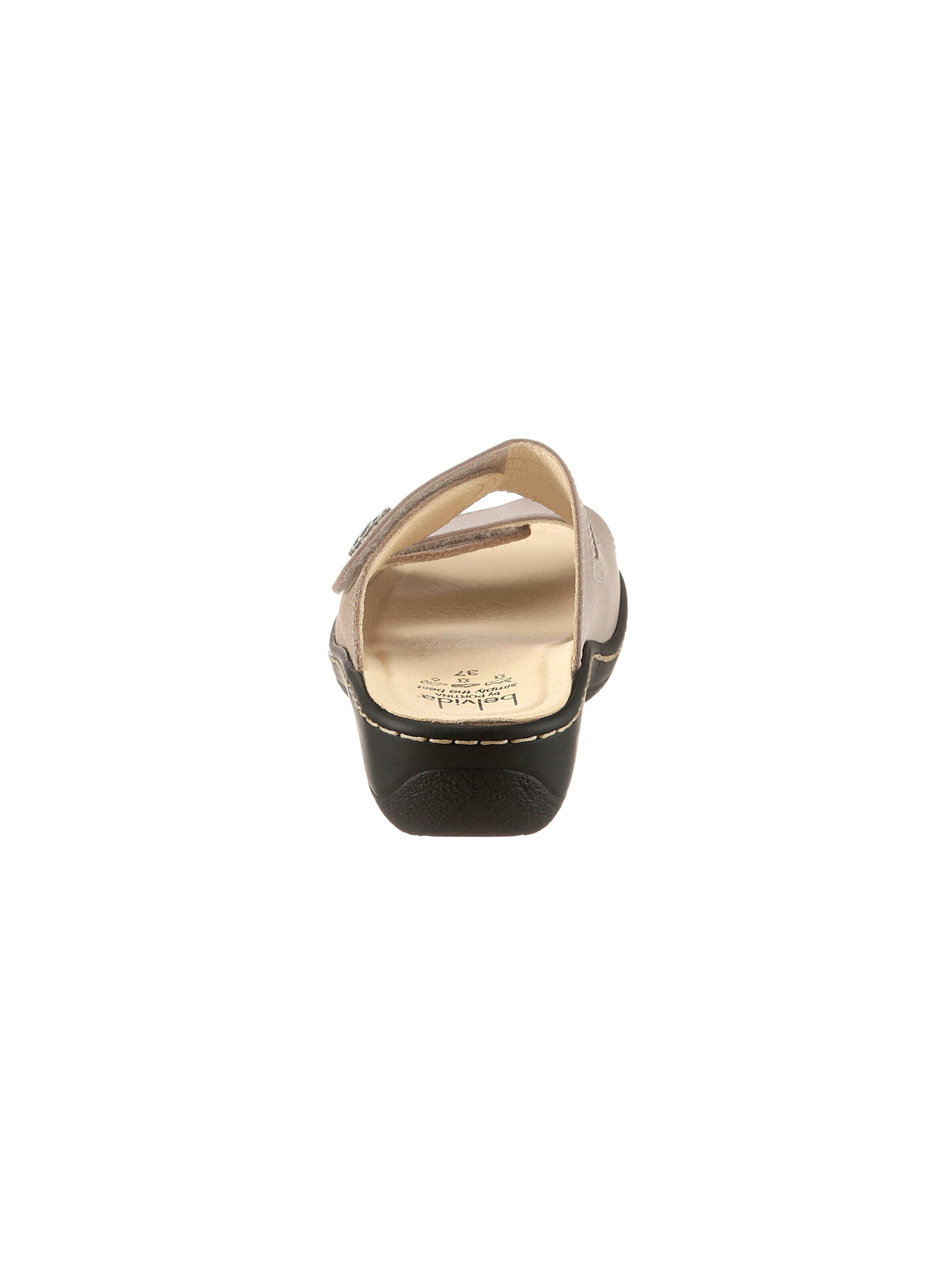 Belvida Pantolette in taupe-bedruckt