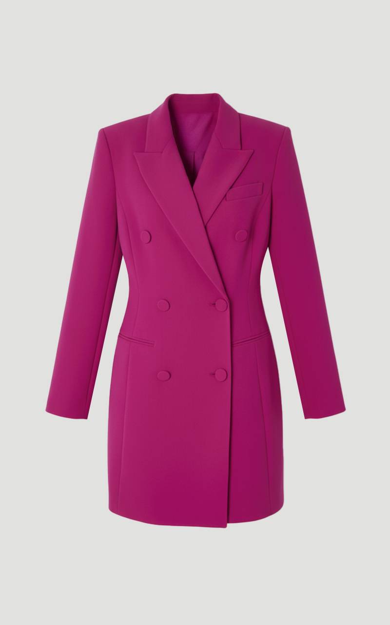 KarenMillen Robe Blazer Mini Croisée Ajustée et Raffinée