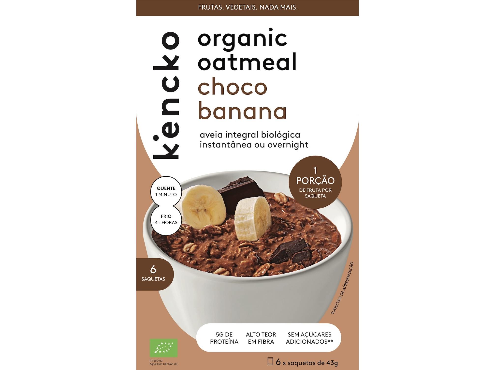 AVEIA KENCKO CHOCOLATE E BANANA 6X43G