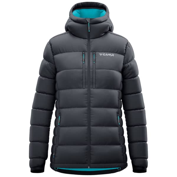Doudoune ski de randonnée CAMP COSMO JACKET LADY BLACK/WATER BLUE