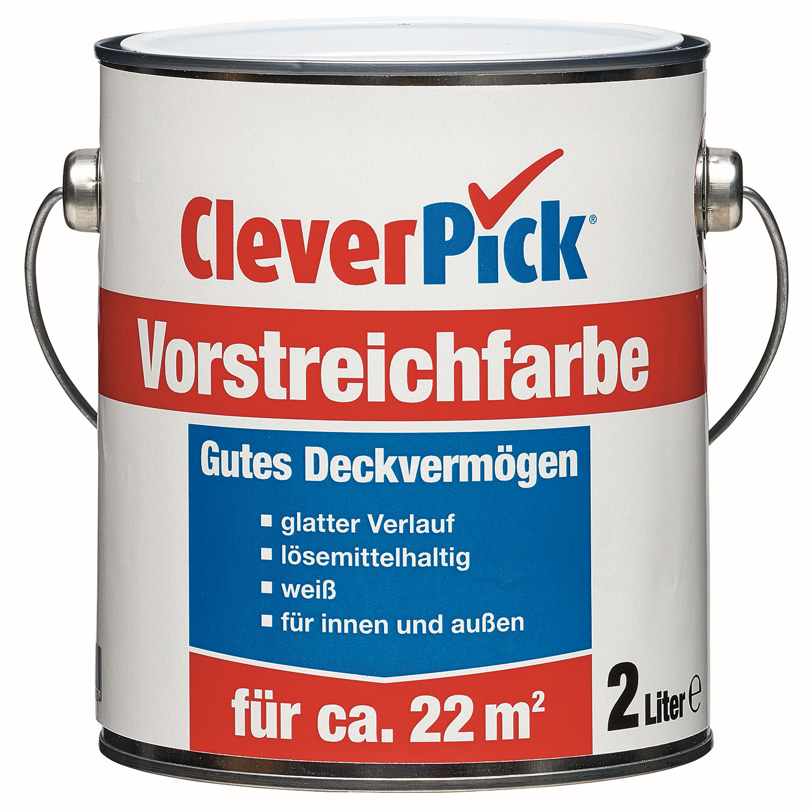 clever pick Vorstreichfarbe - weiß - 2 Liter