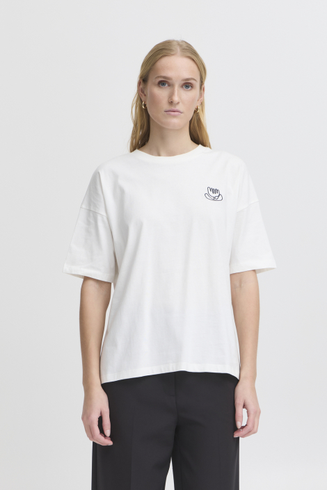 Ichi witte dames t-shirt