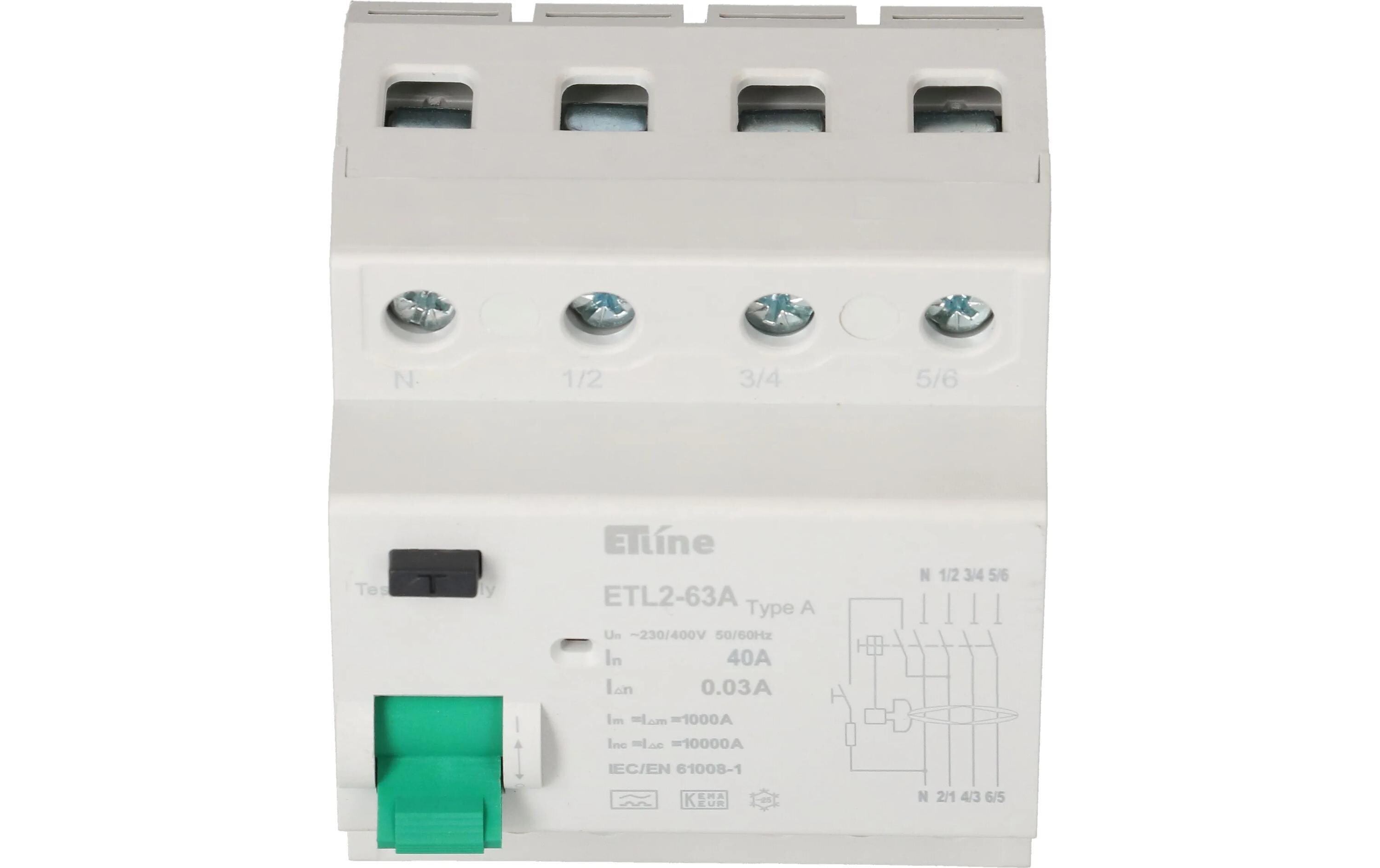 FI Schalter 3P+N 40 AFI-Schutzschalter