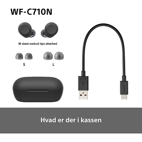 Sony WF-C710N trådløse in-ear høretelefoner - sort