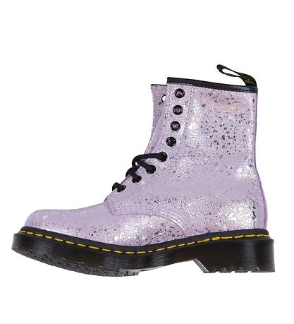 Dr. Martens Støvler - 1460 Metallic Paint Splatter - Lilac