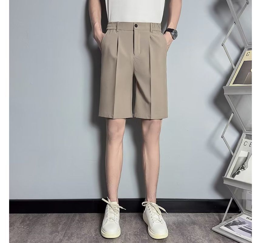 Loansk - Hoge taille effen shorts