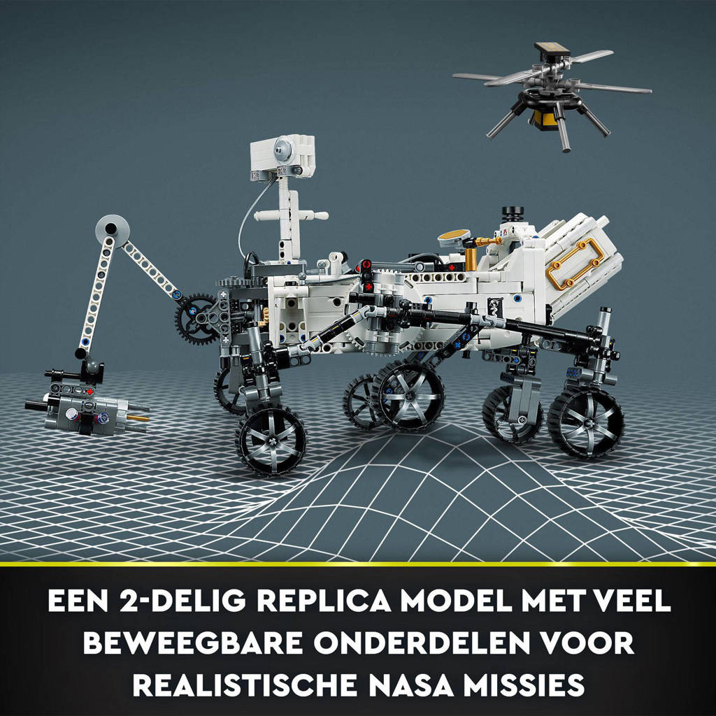 Een mechanisch meesterwerkNASA Mars Rover Perseverance Ruimte Wetenschap Speelgoed Met AR App 42158