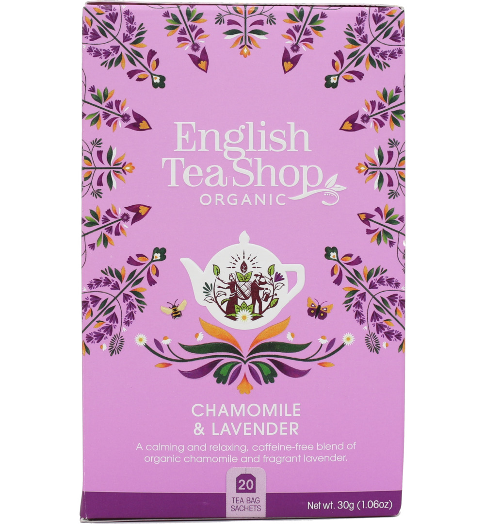 English Tea Shop Chamomile & lavender tea bio (20 zakjes)