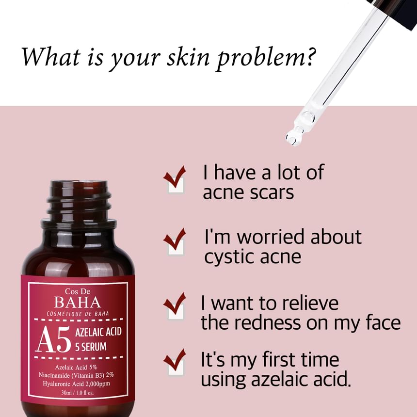 Cos De BAHA - A5 Azelaïnezuur 5% serum