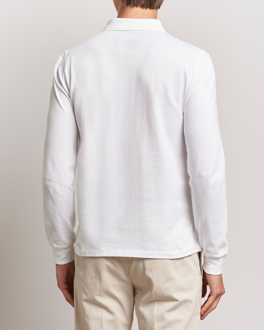 Polo Ralph Lauren Slim Fit Long Sleeve Polo White