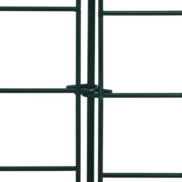 vidaXL Gjerdesett buet lavere 77,5x64 cm grønn