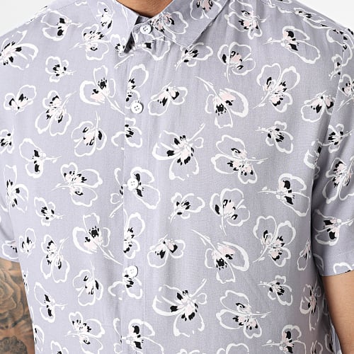 Chemise Manches Courtes Lavande Floral