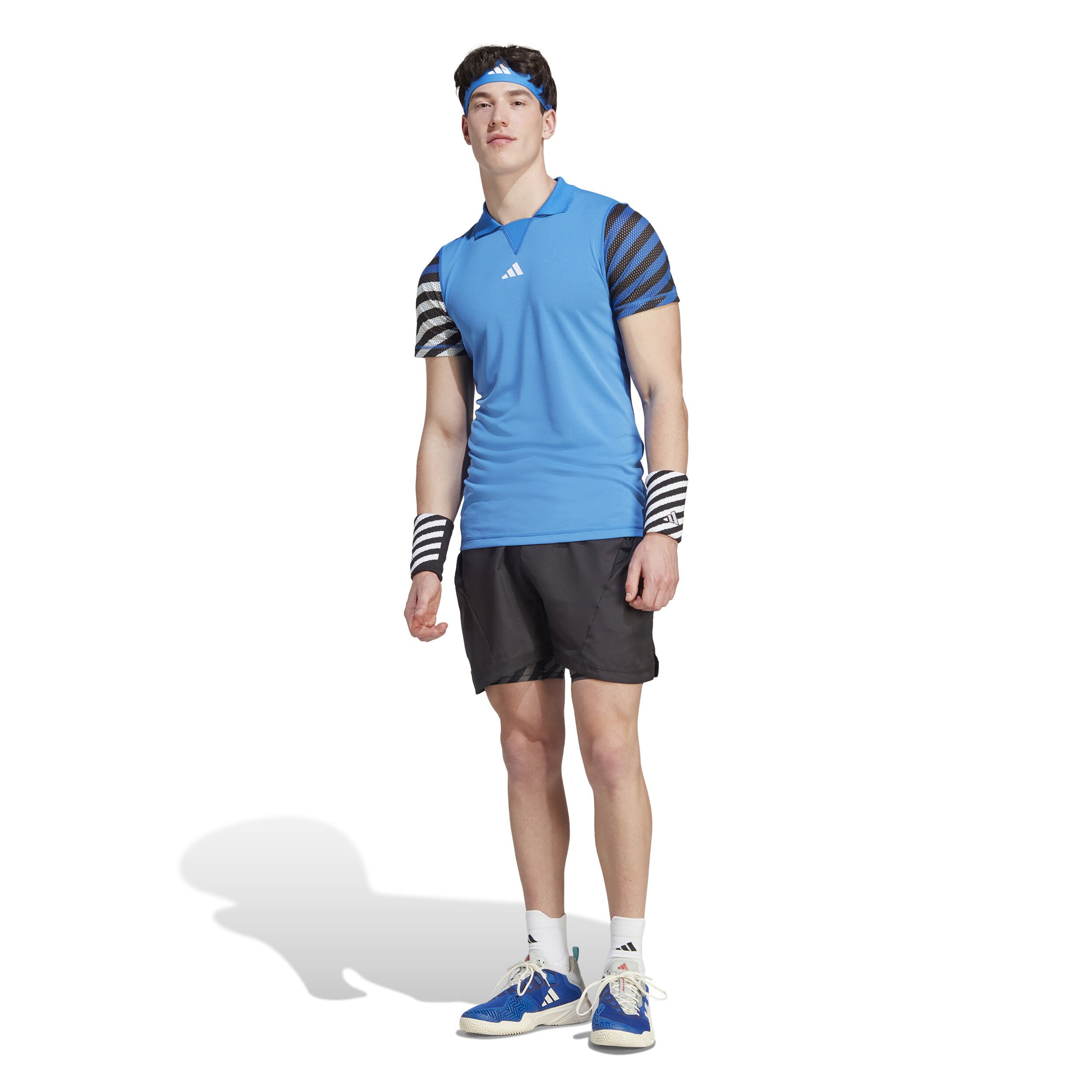 adidas FLFT Pro Polo Hommes - Bleu , Multicouleur