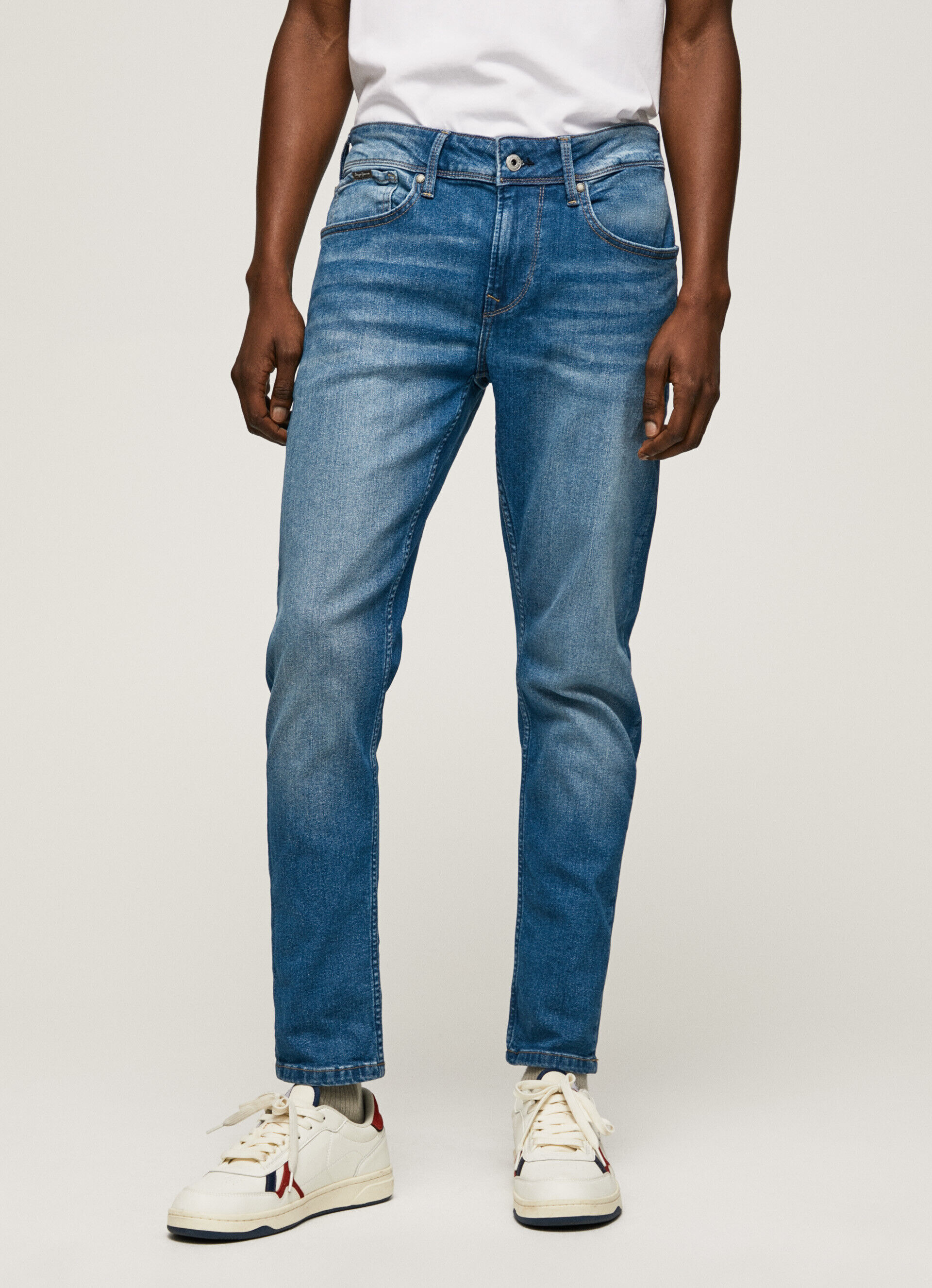 Calça jeans skinny de cintura baixa Jean Finsbury Fit - jeans
