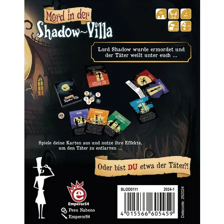 Asmodee Blue Orange Mord in der Shadow-Villa