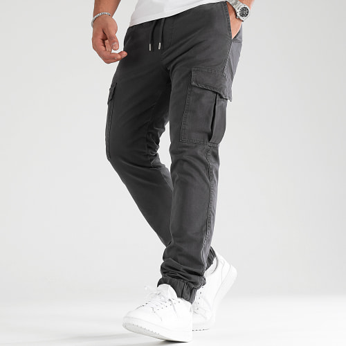 Lot De 2 Pantalons Cargo 2712 2714 Beige Gris Anthracite