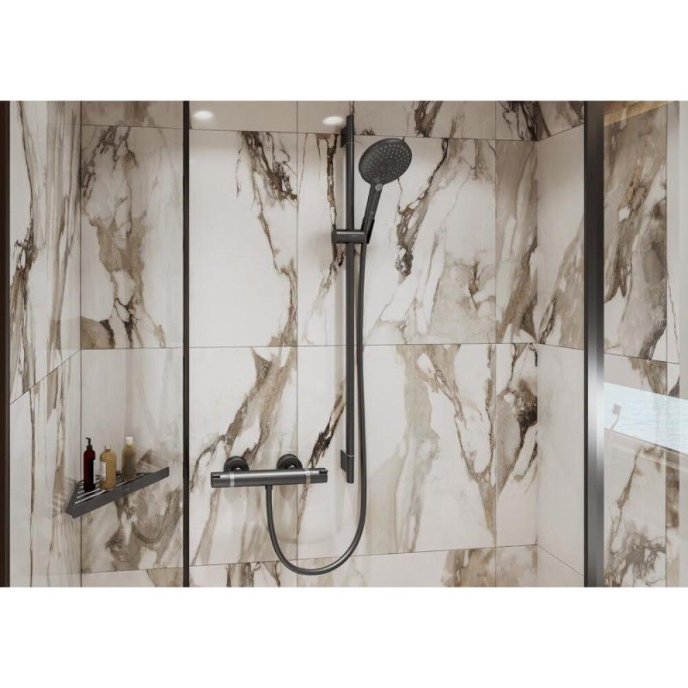 DUSJSTANG HANSGROHE UNIKA S PURO 65CM BØRSTET KROM