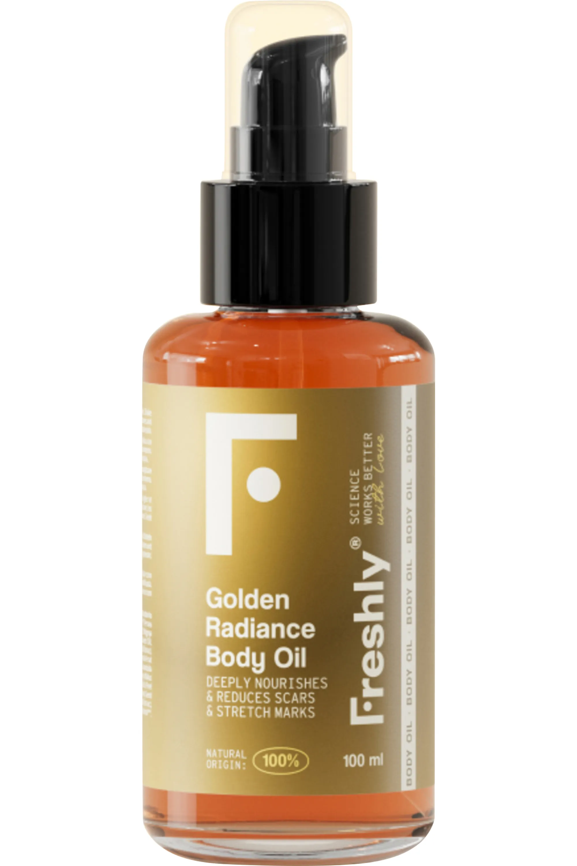 FRESHLY COSMETICS Huile pour le corps Golden radiance-100 ml